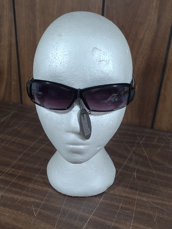 Accessories - Black Frame Women's Sunglasses with Gradient Purple Lenses #18